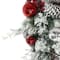 6ft. Battery-Operated Pre-Lit Flocked Decorated Artificial Garland
